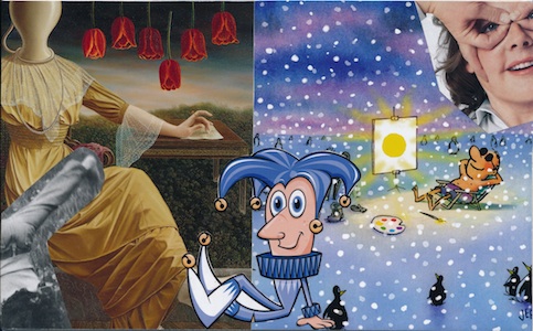 SoulCollage® card featuring silly/nonsensial images