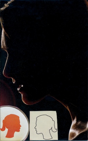 SoulCollage® card featuring shadowy images and a mirror image