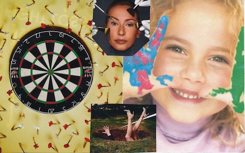 SoulCollage® card featuring images of imperfection and messiness