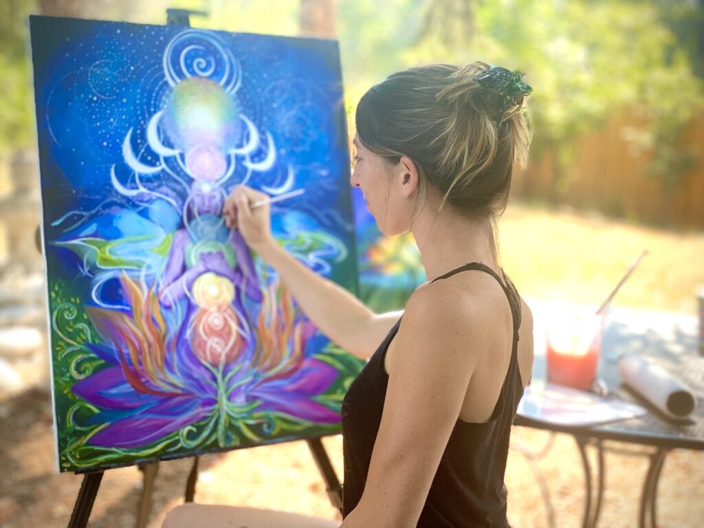 Darcy Wade painting
